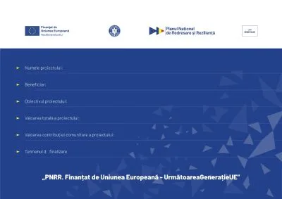 Exemplu de materiale pentru PNRR